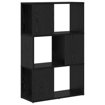 Image of vidaXL Entertainment Centre Black Oak Engineered Wood 60 x 24 94 cm