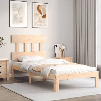 Image of vidaXL Bed Frame without Mattress 90x200 cm Solid Wood Pine