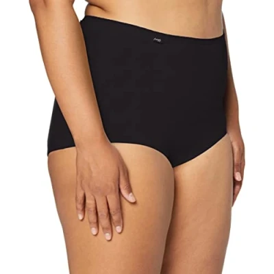 Image of Sloggi Women&#039;s 24/7 Microfibre Maxi Briefs, BLACK, 10