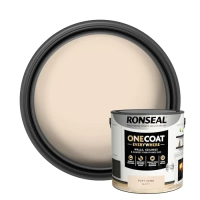 Image of Ronseal One Coat Everywhere Paint Soft Sand Matt 2.5L