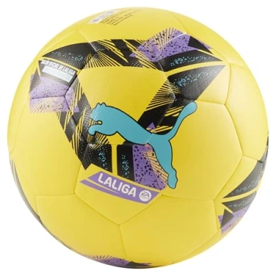 Image of PUMA Orbita LaLiga 1 Hybrid 5 Pelé Yellow Multicolor Soccer Ball