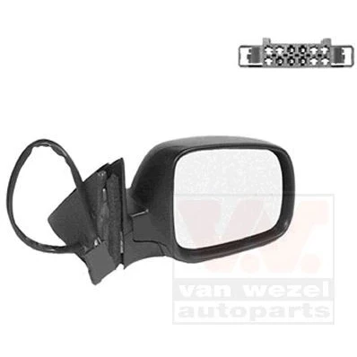 Image of 3B1857508F, 3B1857508F01C, 3B1857522C, 3B1857538BGRU Wing mirror VAN WEZEL 5837808 VOLKSWAGEN: Passat B5 Saloon