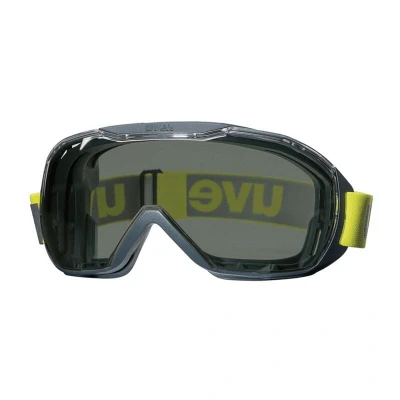 Image of Uvex Megasonic Overglasses for Glasses Wearers Fog Free and Scratch Resistant Lime Tinted