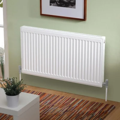 Image of Kartell Kompact Type 21 Double Panel Single Convector Radiator 600mm x 1000mm White