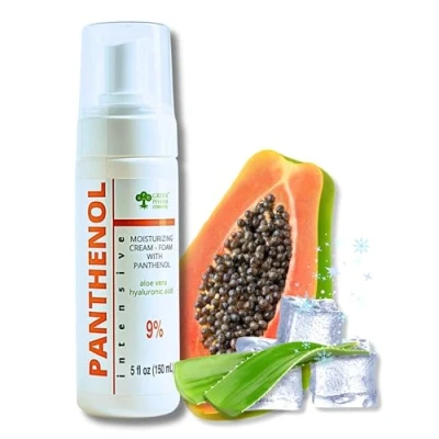 Image of 9% Panthenol Foam Spray, Vitamin B5 + Hyaluronic Acid After Sun Care, Tattoo Hair Transplant &amp; Baby Rash Relief, 5 Oz/150 Ml