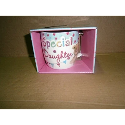 Image of &quot;Special Daughter&quot; Cute Teddy Bear Sentimental Mug with Presentation Box