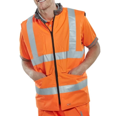 Image of 4 IN 1 BODYWARMER ORANGE / GREY L