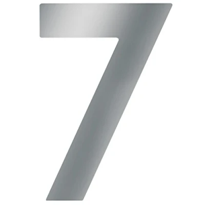 Image of Meister Stainless Steel House Number, 3D Design, Easy Readability, Individual Combination Options Labelling Marking Front Door Wall Garden Gate, 424067