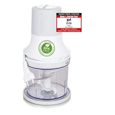 Image of Emerio Universal Food Chopper with 500 ml 260 W Multi Function Electric 4 Stainless Steel Blades for Chopping Meat, Onions, Fruits, Vegetables