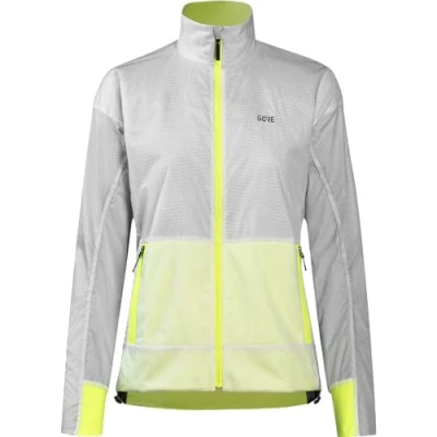 Image of GOREWEAR Drive Jacket Womens, White/Neon Yellow, 38