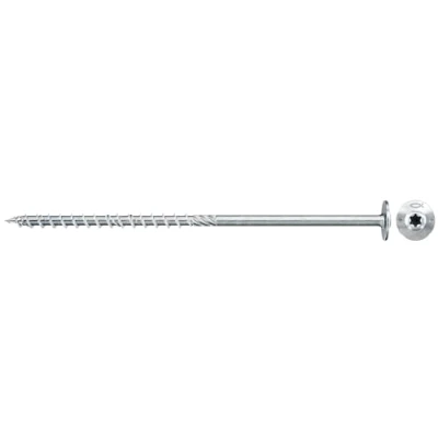 Image of fischer 696778 FPF WT 8.0 x 120 ZPP Power Fast Plate Head Blue Galvanised Partially Threaded Inner Star TX, Pack of 50