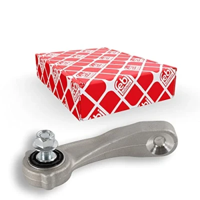 Image of 2053230717, A2053230717 Anti roll bar link FEBI BILSTEIN 171410 Front Axle Left 141,5mm M14 x 1,5 with lock nuts without taper plug Aluminium