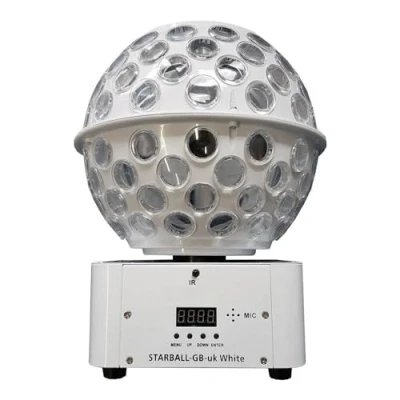 Image of Thor Starball White LED Mirrorball Effect Stratosphere DJ Disco Lighting inc Remote