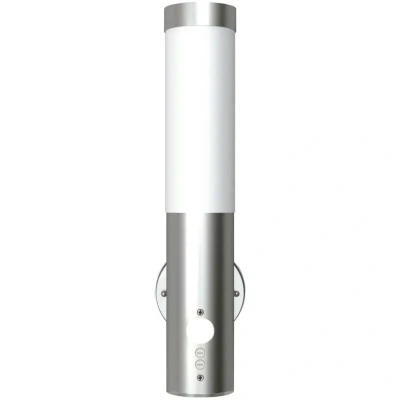 Image of vidaXL Outdoor Wall Lamp with Motion Detector Stainless Steel