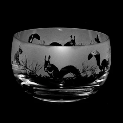 Image of ANIMO GLASS Squirrel Small Crystal Bowl