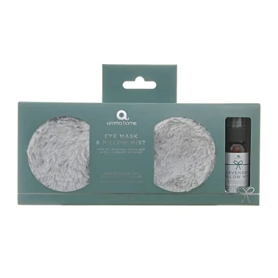 Image of Aroma Home Eye Mask &amp; Pillow Mist Grey Faux Fur