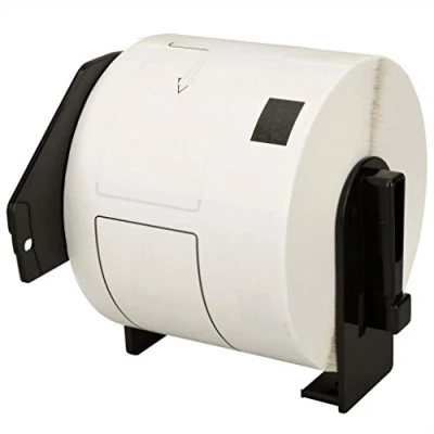 Image of Go Inks 1 Compatible Roll of Labels to Replace Brother Dk 22225 (Labels: Continuos Roll, Size: 38 mm x 30.48 m), White