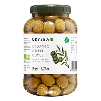 Image of Odysea Organic Green Olives in Brine, 1kg