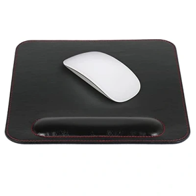 Image of Londo Leather Mousepad with Wrist Rest (Black)