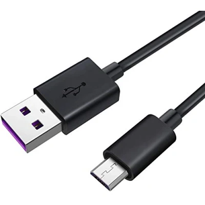 Image of Micro USB Type B Charging Cable Compatible with Audio Technica ATH M50xBT/ATH S200BT/ATH ANC500BT/ATH ANC700BT/ATH ANC900BT/ATH SR50BT/ATH DSR7BT/ATH G1WL/ATH SR30BT