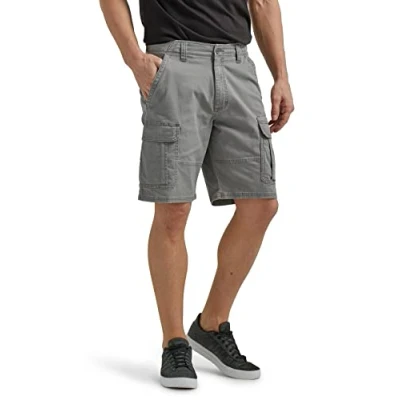 Image of Wrangler Authentics Men&#039;s Classic Cargo Stretch Short, Gunmetal, 36