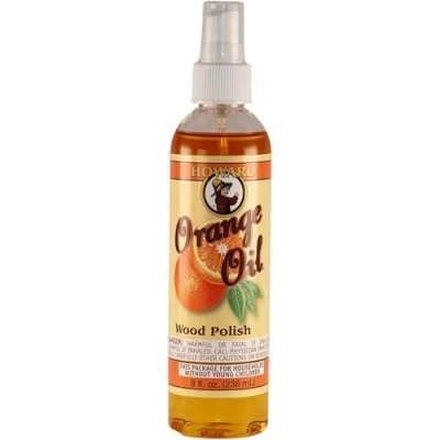 Image of Howard Orange Oil Furniture Polish Spray Cleaner for Wooden Items Using Real Citrus Oils 236ml