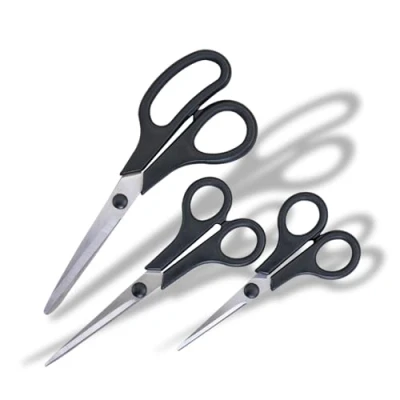 Image of Fackelmann INITIAL 3 Piece Scissor Set Stainless Steel with PP Plastic Handle, 14cm 17cm 22cm