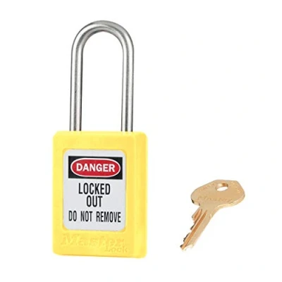 Image of Master Lock S31YLW S31 thermoplastic Safety Padlock, Yellow, 9.8 cm x 5.6 2.8