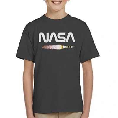 Image of Nasa Soyuz Launch Logo Kid&#039;s T Shirt Charcoal
