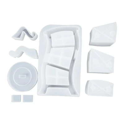 Image of DIY Epoxy Twisted Drawer Mold Jewelry Storage Cabinet Molds Silicone Resin for Craft