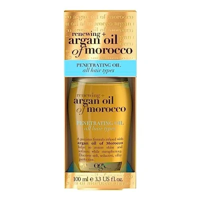 Image of OGX Argan Oil of Morocco Extra Penetrating Hair for Dry and Damaged Hair, Intense Hydration Frizz Control, Infused with Natural Oil, Suitable All Types, 100ml