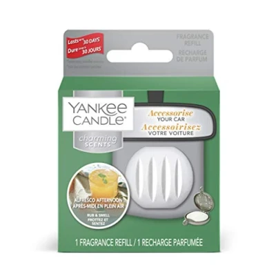 Image of Yankee Candle Charming Scents Car Air Freshener Refill, Alfresco Afternoon