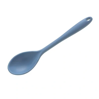 Image of Wiltshire Silicone Serving Spoon, Cooking Heat Resistant Utensil, Non Stick, Scratch, Petrol Blue, 27x6.2x2.5cm