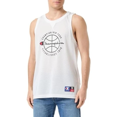 Image of Champion Men&#039;s Legacy Modern Basketball S/L Tank Top, Bright Grey (RAL 7035), M