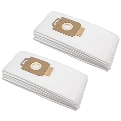 Image of vhbw 20x Vacuum Cleaner Bag compatible with Progress Diamant 600 609, 611 699 Cleaner, Microfleece, 30.5 cm x 16 cm, White