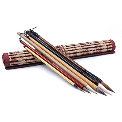 Image of CENPEK 6Pcs set Excellent Chinese Calligraphy Brush Kanji Japanese Sumi Drawing