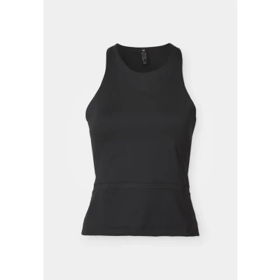 Image of adidas Performance Y TANK MIDI Top, Women&#039;s, Size: Large, Black