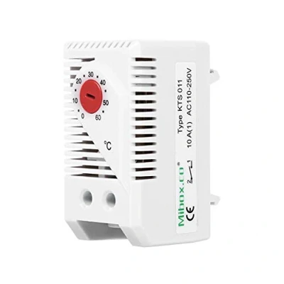 Image of 0 60℃ Adjustable Mechanical Thermostat Compact Electric Temperature Controller Switch(Red Button)