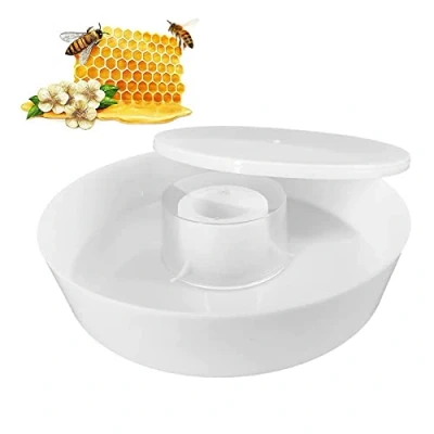 Image of Bee Feeder, Round Rapid Water Or Sugar Syrup Feeding Equipment, Feeder Drinking Bowl, Beekeeping Beehive Bowl For Keeping Equipment