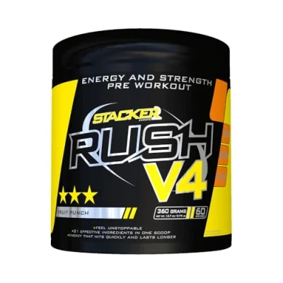 Image of Rush V4 Pre Workout Booster, Fruit Punch