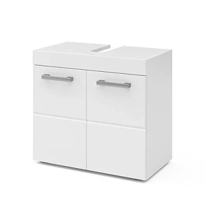 Image of Vicco Sink base cabinet Luna, White, 60 x 56 cm