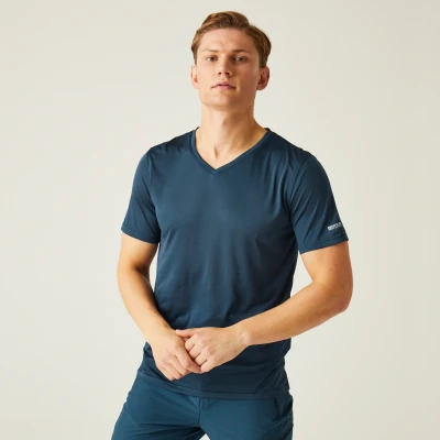 Image of Regatta Men&#039;s V Neck T Shirt, White, M