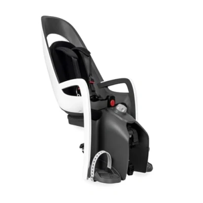 Image of Hamax Caress Kids Childs Bike Bicycle Seat with Carrier Adapter White Black