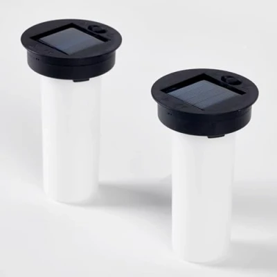Image of Solar Lantern Waterproof Flame Lights Replacement Top Garden Decor Outdoor Lighting Decorative Patio (2pack) (2.76 Flame)