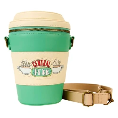 Image of Loungefly Friends Central Perk to Go Coffee Cup Figural Scented Crossbody Bag