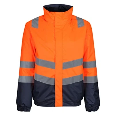 Image of Regatta Professional Mens Hi Vis Reflective Waterproof Bomber Jacket Perfect for Outdoors &amp; Workwear