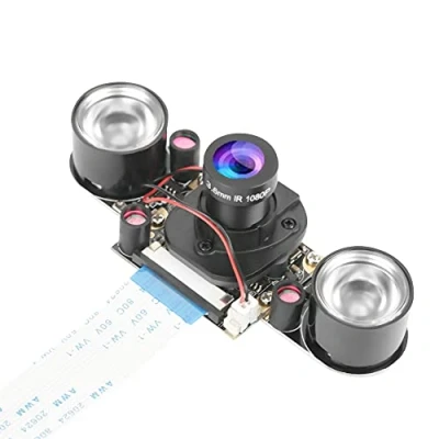 Image of ASHATA for Raspberry Pi Camera Module IR 5MP OV5647 Webcam Automatically Switching between Day Vision and Night 3/2