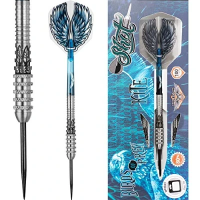 Image of Shot! Darts Birds of Prey Kite Steel Tip Dart Set Front Weighted 80% Tungsten Barrels 25gm