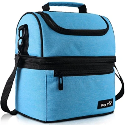 Image of Hap Tim Insulated Lunch Bag for Kids &amp; Adults,8L Leakproof Boxes Adults,Perfect Bags Cooler with Adjustable Shoulder Strap (Blue UK 16040 BL)