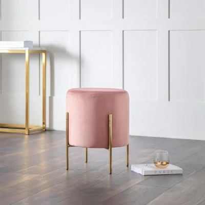 Image of Julian Bowen Harrogate Stool, Pink